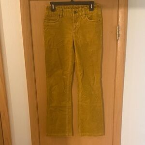 J. Crew Mustard Yellow Corduroy Pants
